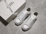 Alexander McQueen Oversized Sneakers – White with Black Sketch Effect