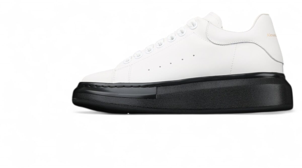Alexander McQueen Oversized Sneakers – White with Black Sole