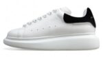 Alexander McQueen Oversized Sneakers – White with Black Suede Heel