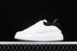 Alexander McQueen Oversized Sneakers – White with Black Suede Heel Tab