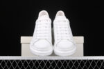 Alexander McQueen Oversized Sneakers – White with Black Suede Heel Tab