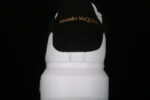 Alexander McQueen Oversized Sneakers – White with Black Suede Heel Tab
