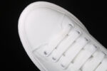 Alexander McQueen Oversized Sneakers – White with Black Suede Heel Tab