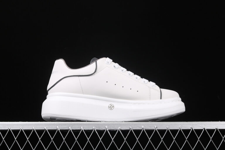 Alexander McQueen Oversized Sneakers – White with Black Trim
