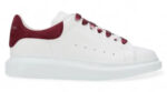 Alexander McQueen Oversized Sneakers – White with Burgundy Heel