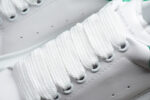 Alexander McQueen Oversized Sneakers – White with Green Suede Heel