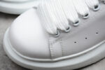 Alexander McQueen Oversized Sneakers – White with Green Suede Heel