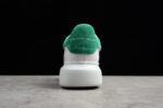Alexander McQueen Oversized Sneakers – White with Green Suede Heel