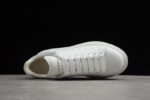 Alexander McQueen Oversized Sneakers – White with Grey Suede Heel