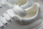 Alexander McQueen Oversized Sneakers – White with Grey Suede Heel