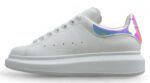 Alexander McQueen Oversized Sneakers – White with Iridescent Pink Heel
