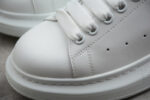 Alexander McQueen Oversized Sneakers – White with Iridescent Pink Heel