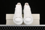 Alexander McQueen Oversized Sneakers – White with Iridescent Rainbow Heel