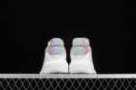 Alexander McQueen Oversized Sneakers – White with Iridescent Rainbow Heel