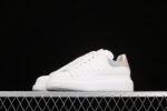 Alexander McQueen Oversized Sneakers – White with Iridescent Rainbow Heel