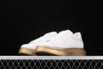 Alexander McQueen Oversized Sneakers – White with Metallic Gold Sole