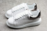 Alexander McQueen Oversized Sneakers – White with Metallic Silver Heel