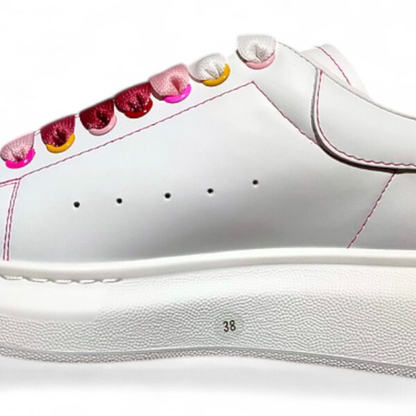 Alexander McQueen Oversized Sneakers – White with Multicolor Details