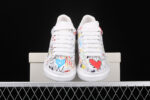 Alexander McQueen Oversized Sneakers – White with Multicolor Graffiti Print