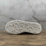 Alexander McQueen Oversized Sneakers – White with Mustard Heel Tab