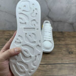 Alexander McQueen Oversized Sneakers – White with Mustard Heel Tab