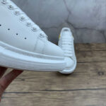 Alexander McQueen Oversized Sneakers – White with Mustard Heel Tab
