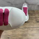 Alexander McQueen Oversized Sneakers – White with Pink Glitter Heel