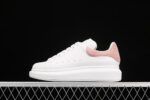 Alexander McQueen Oversized Sneakers – White with Pink Suede Heel