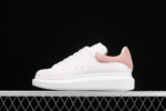 Alexander McQueen Oversized Sneakers – White with Pink Suede Heel