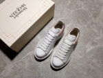 Alexander McQueen Oversized Sneakers – White with Pink Suede Heel