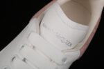 Alexander McQueen Oversized Sneakers – White with Pink Suede Heel