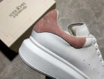 Alexander McQueen Oversized Sneakers – White with Pink Suede Heel
