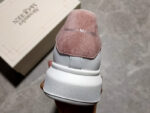 Alexander McQueen Oversized Sneakers – White with Pink Suede Heel