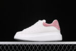Alexander McQueen Oversized Sneakers – White with Pink Suede Heel Tab
