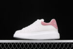 Alexander McQueen Oversized Sneakers – White with Pink Suede Heel Tab