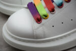 Alexander McQueen Oversized Sneakers – White with Rainbow Eyelets