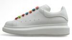 Alexander McQueen Oversized Sneakers – White with Rainbow Eyelets