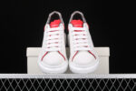Alexander McQueen Oversized Sneakers – White with Red Piping