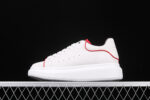 Alexander McQueen Oversized Sneakers – White with Red Piping