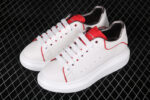 Alexander McQueen Oversized Sneakers – White with Red Piping