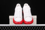 Alexander McQueen Oversized Sneakers – White with Red Sole