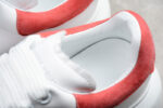 Alexander McQueen Oversized Sneakers – White with Red Suede Heel