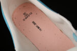 Alexander McQueen Oversized Sneakers – White with Sky Blue Heel & Laces