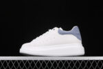 Alexander McQueen Oversized Sneakers – White with Sky Blue Heel Tab