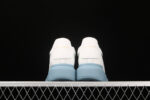 Alexander McQueen Oversized Sneakers – White with Sky Blue Sole