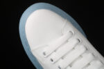 Alexander McQueen Oversized Sneakers – White with Sky Blue Sole