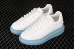 Alexander McQueen Oversized Sneakers – White with Sky Blue Sole