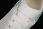 Alexander McQueen Oversized Sneakers – White with Teal Heel Tab