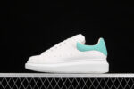 Alexander McQueen Oversized Sneakers – White with Teal Heel Tab