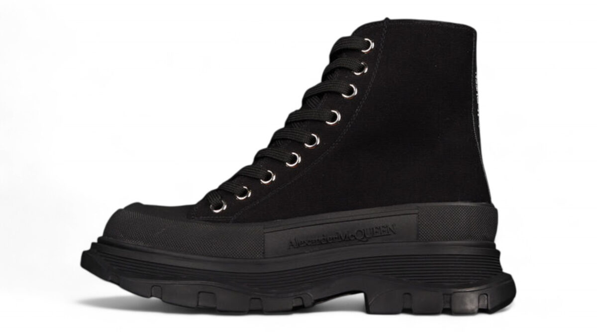Alexander McQueen Tread Slick Boot – Triple Black